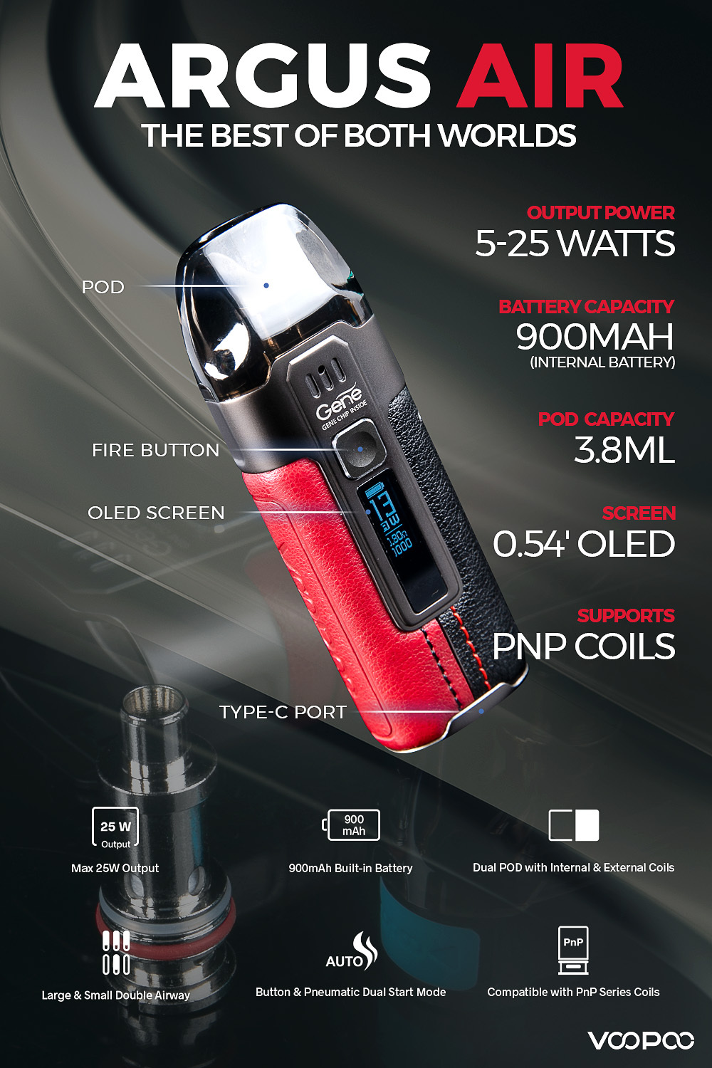 Voopoo Argus Air Pod Kit Rider Vapes 50 Off